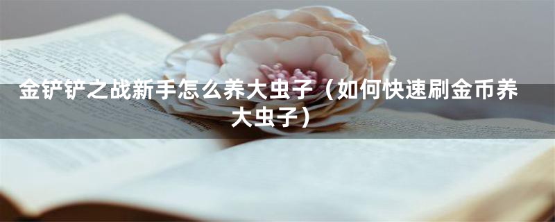 金铲铲之战新手怎么养大虫子（如何快速刷金币养大虫子）