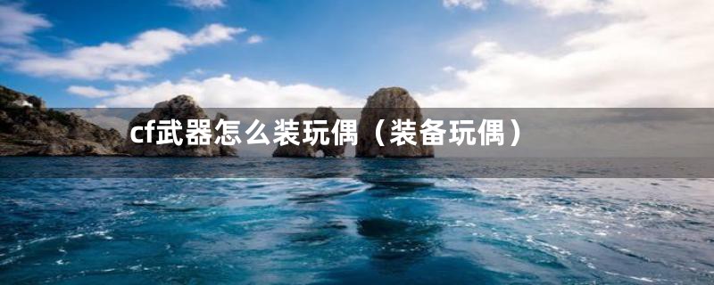 cf武器怎么装玩偶(装备玩偶)