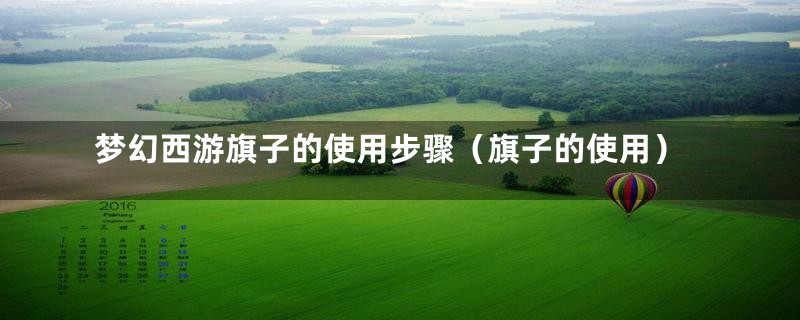 梦幻西游旗子的使用步骤（旗子的使用）