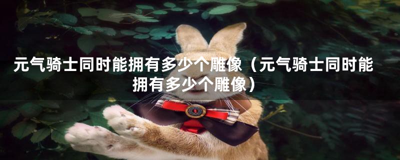 元气骑士同时能拥有多少个雕像(元气骑士同时能拥有多少个雕像)
