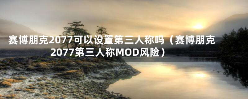 赛博朋克2077可以设置第三人称吗(赛博朋克2077第三人称MOD风险)