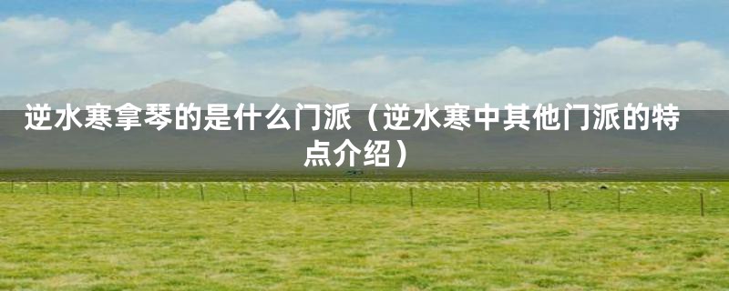 逆水寒拿琴的是什么门派（逆水寒中其他门派的特点介绍）