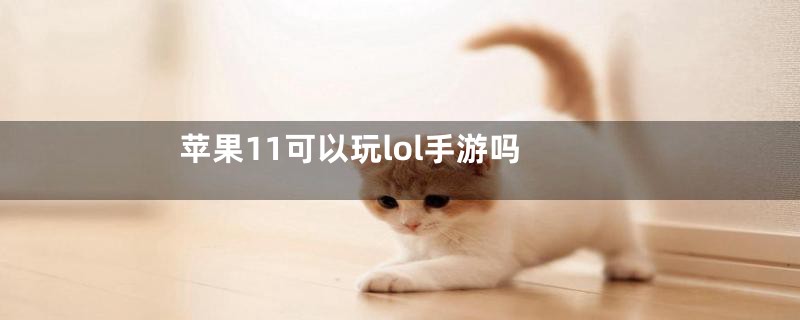 苹果11可以玩lol手游吗
