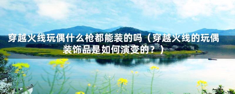 穿越火线玩偶什么枪都能装的吗(穿越火线的玩偶装饰品是如何演变的?)