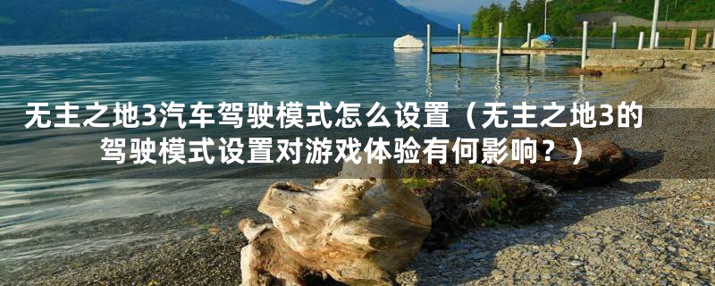 无主之地3汽车驾驶模式怎么设置(无主之地3的驾驶模式设置对游戏体验有何影响?)