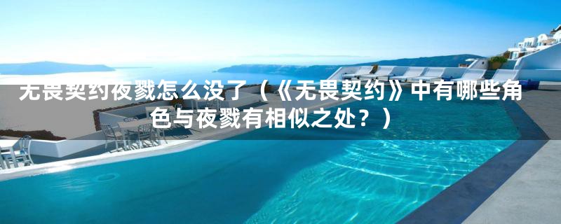 无畏契约夜戮怎么没了（《无畏契约》中有哪些角色与夜戮有相似之处？）