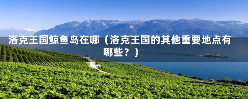 洛克王国鲸鱼岛在哪（洛克王国的其他重要地点有哪些？）