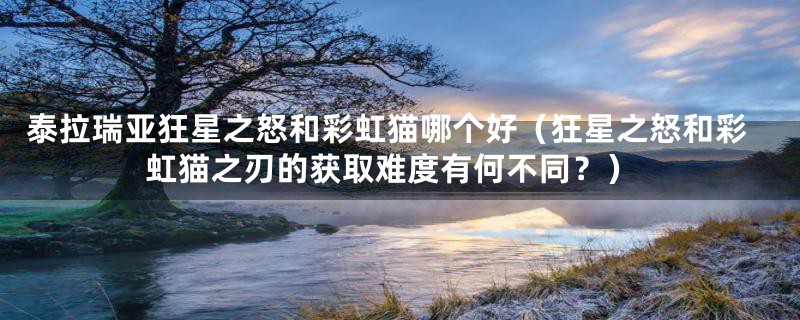 泰拉瑞亚狂星之怒和彩虹猫哪个好(狂星之怒和彩虹猫之刃的获取难度有何不同?)