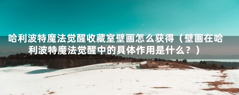 哈利波特魔法觉醒收藏室壁画怎么获得(壁画在哈利波特魔法觉醒中的具体作用是什么?)