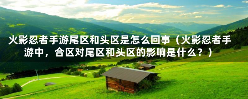 火影忍者手游尾区和头区是怎么回事（火影忍者手游中，合区对尾区和头区的影响是什么？）