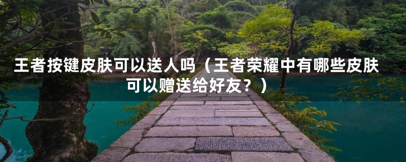 王者按键皮肤可以送人吗（王者荣耀中有哪些皮肤可以赠送给好友？）