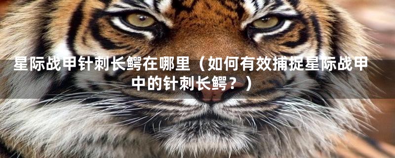 星际战甲针刺长鳄在哪里(如何有效捕捉星际战甲中的针刺长鳄?)