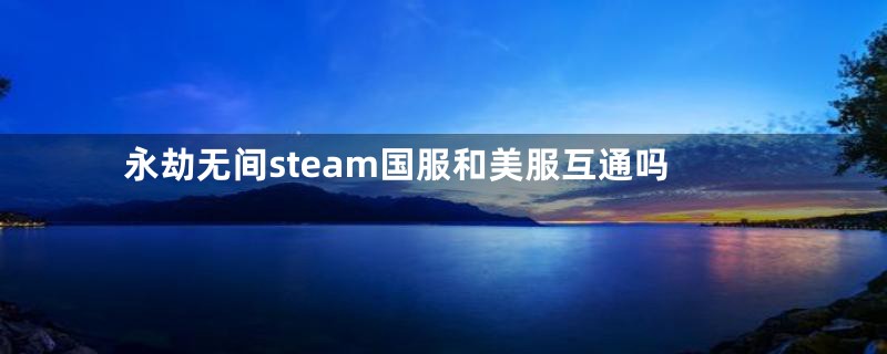 永劫无间steam国服和美服互通吗