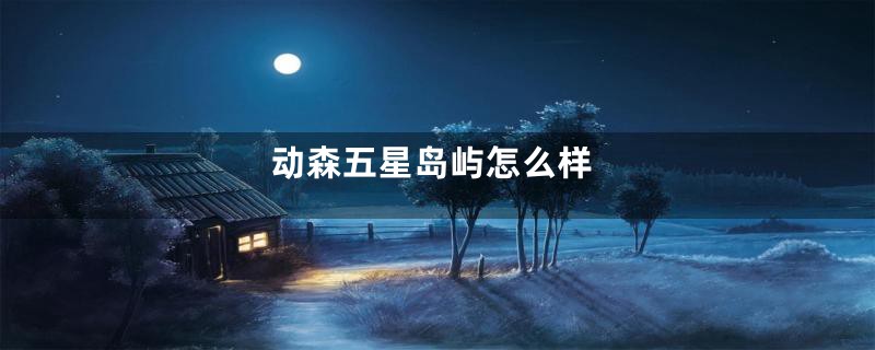 动森五星岛屿怎么样