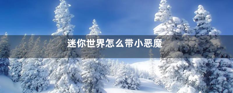 迷你世界怎么带小恶魔