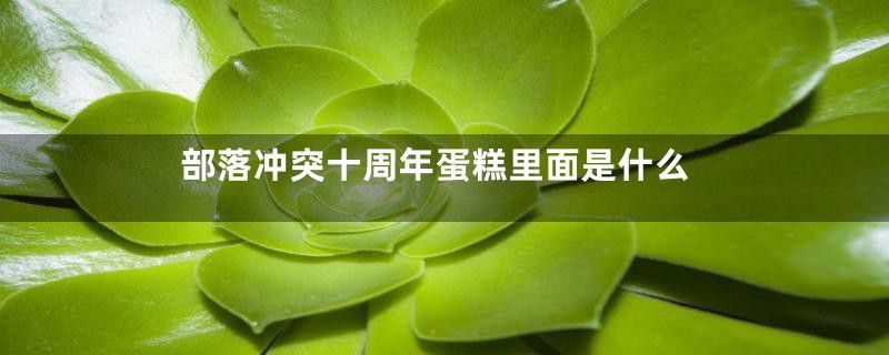 部落冲突十周年蛋糕里面是什么