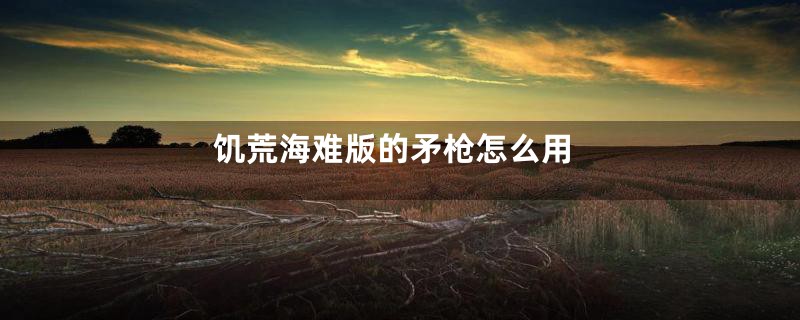 饥荒海难版的矛枪怎么用