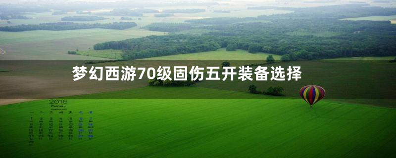 梦幻西游70级固伤五开装备选择