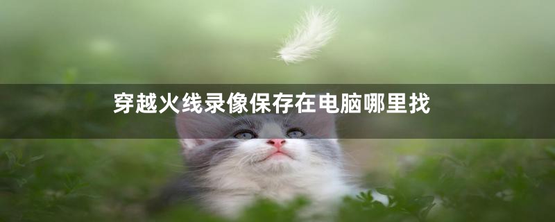 穿越火线录像保存在电脑哪里找