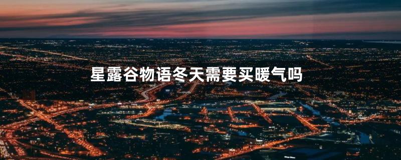 星露谷物语冬天需要买暖气吗