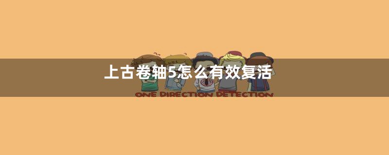 上古卷轴5怎么有效复活