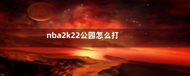 nba2k22公园怎么打