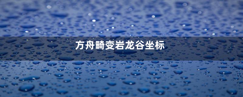 方舟畸变岩龙谷坐标