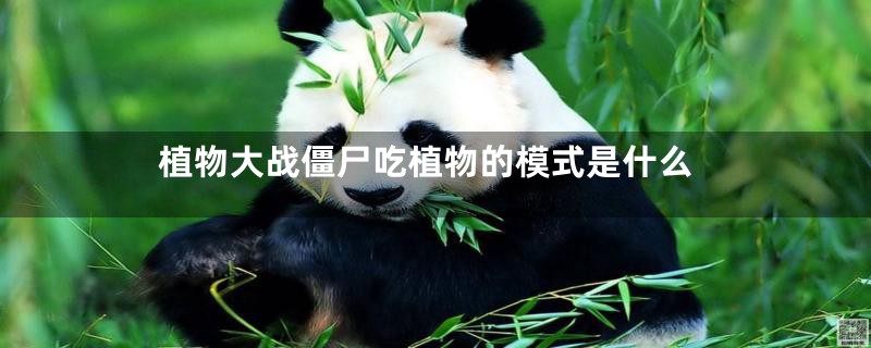 植物大战僵尸吃植物的模式是什么