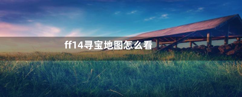 ff14寻宝地图怎么看