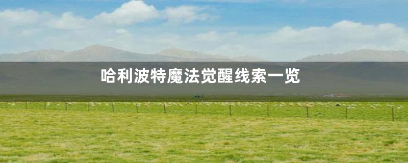 哈利波特魔法觉醒线索一览