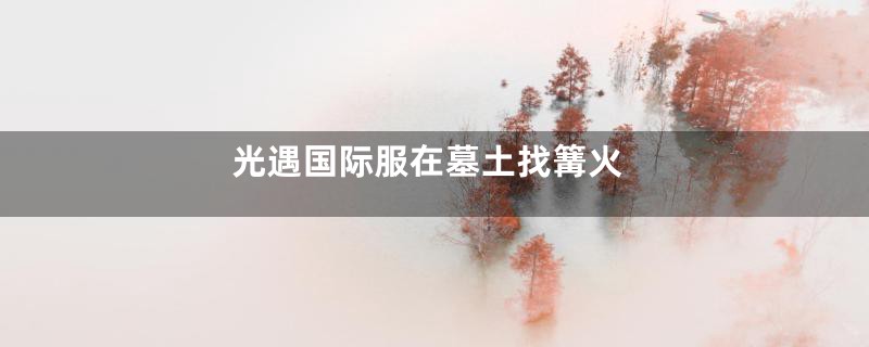 光遇国际服在墓土找篝火