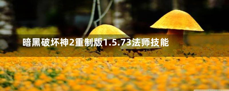 暗黑破坏神2重制版1.5.73法师技能