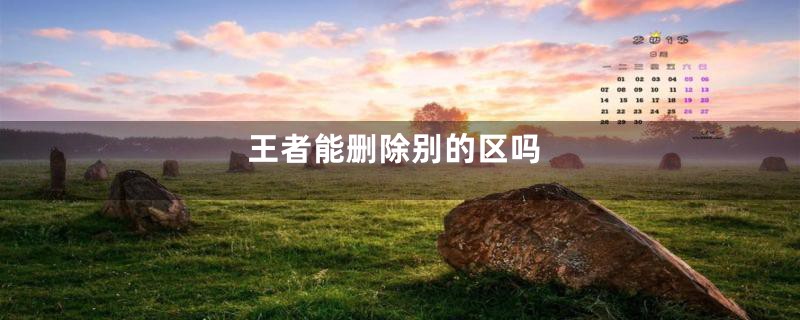 王者能删除别的区吗