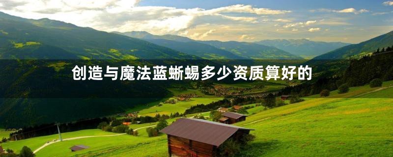 创造与魔法蓝蜥蜴多少资质算好的