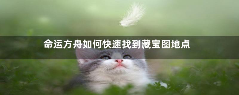 命运方舟如何快速找到藏宝图地点