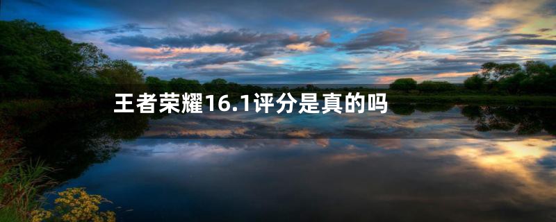 王者荣耀16.1评分是真的吗