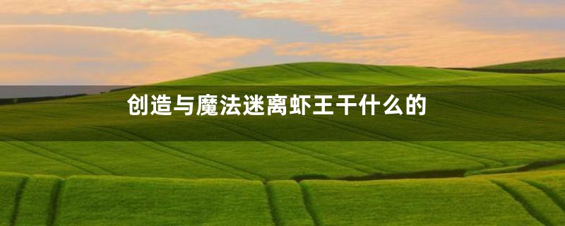 创造与魔法迷离虾王干什么的