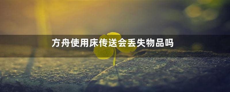 方舟使用床传送会丢失物品吗