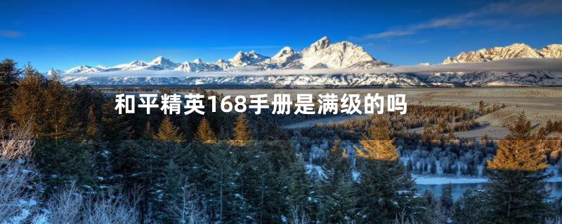 和平精英168手册是满级的吗