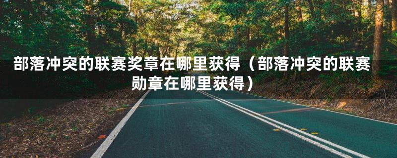 部落冲突的联赛奖章在哪里获得（部落冲突的联赛勋章在哪里获得）