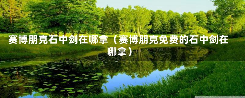 赛博朋克石中剑在哪拿（赛博朋克免费的石中剑在哪拿）
