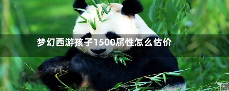 梦幻西游孩子1500属性怎么估价