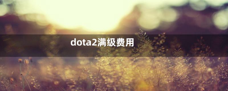 dota2满级费用