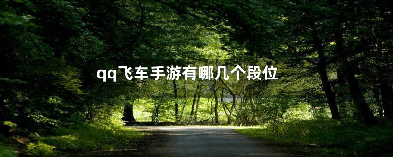 qq飞车手游有哪几个段位
