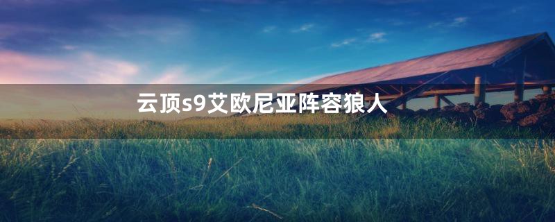 云顶s9艾欧尼亚阵容狼人