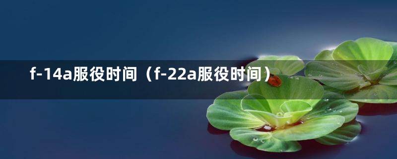 f-14a服役时间(f-22a服役时间)