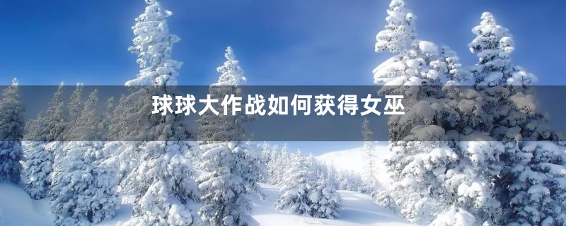 球球大作战如何获得女巫