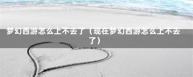 梦幻西游怎么上不去了（现在梦幻西游怎么上不去了）