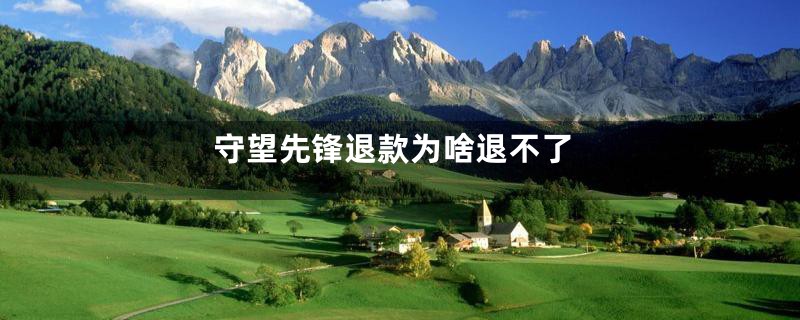 守望先锋退款为啥退不了