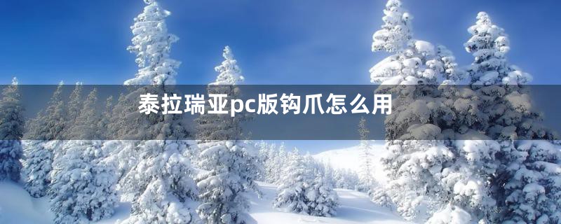 泰拉瑞亚pc版钩爪怎么用
